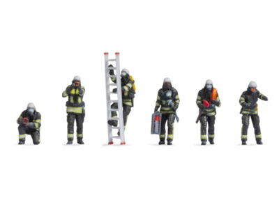 Fire brigade figures 6-piece